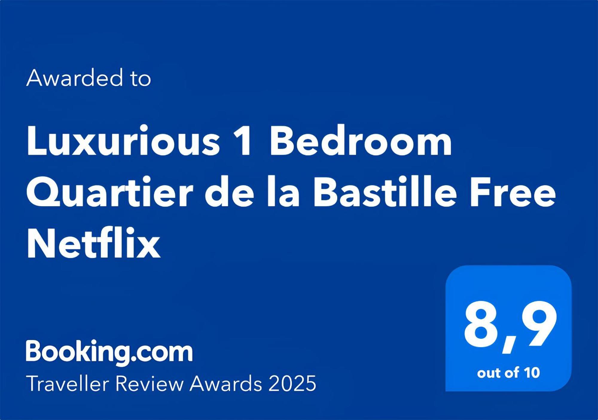 Luxurious 1 Bedroom Quartier De La Bastille Free Netflix Paris Exterior photo